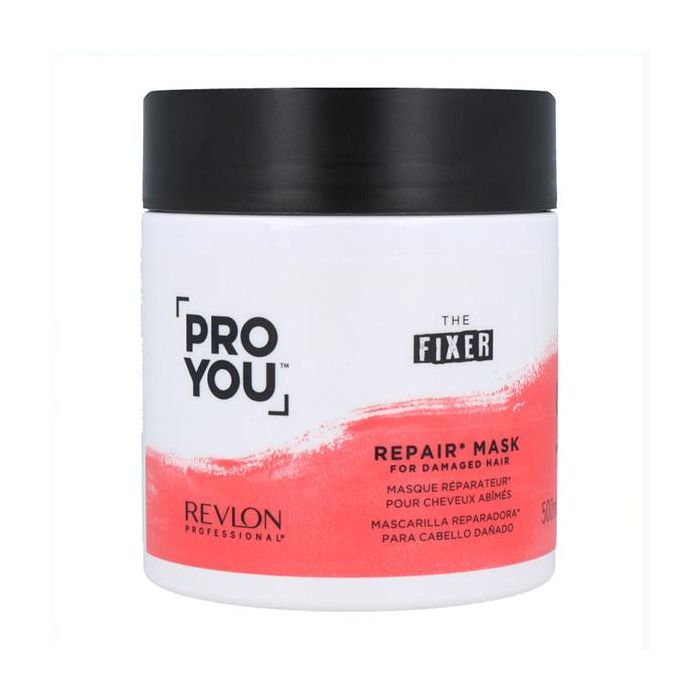 Revlon Pro You The Fixer Repair Mascarilla Reparadora Cabello Dañado Sedoso Brillante 500 ml
