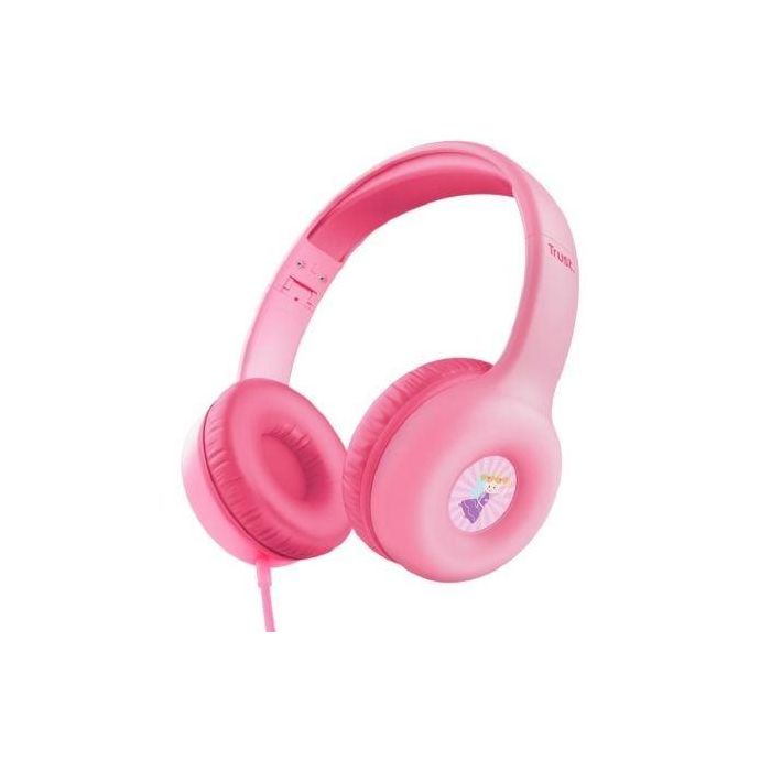 Trust 25277 Auriculares infantiles Nouna Kids rosas con micrófono, plegables y límite de volumen 85 dB para niños 4-10 años Trust 25277 Auriculares infantiles Nouna Kids rosas con micrófono, plegables y límite de volumen 85 dB para niños 4-10 años