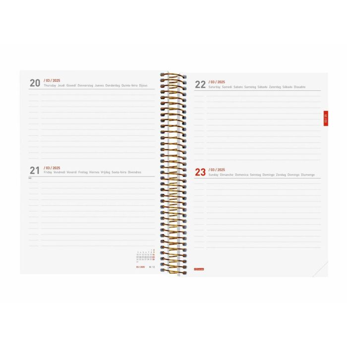 Agenda Finocam Daisy Multicolor A5 15,5 x 21,2 cm 2024-2025 1