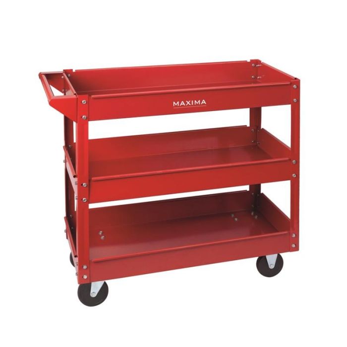 Alyco Carro para Taller de Herramientas con 3 Bandejas, Medidas 75x40x66 cm - Se Sirve Sin Montar