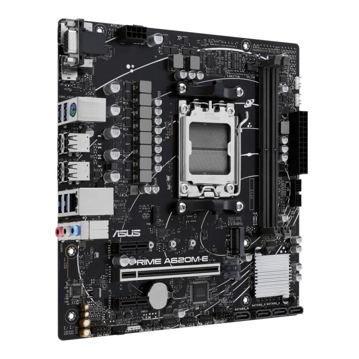 Asus Prime A620M - E - Csm Socket AM5, Compatible con AMD Ryzen 9000, 8000, 7000 Series, Chipset AMD A620 1