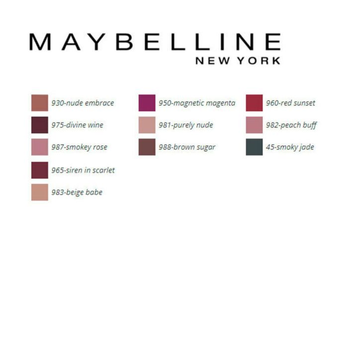 Pintalabios Color Sensational Mattes Maybelline 3