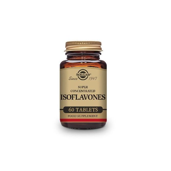 SOLGAR Isoflavonas de Soja No Transgénica 38mg, reduce síntomas menopausia, apto veganos, 60 comprimidos
