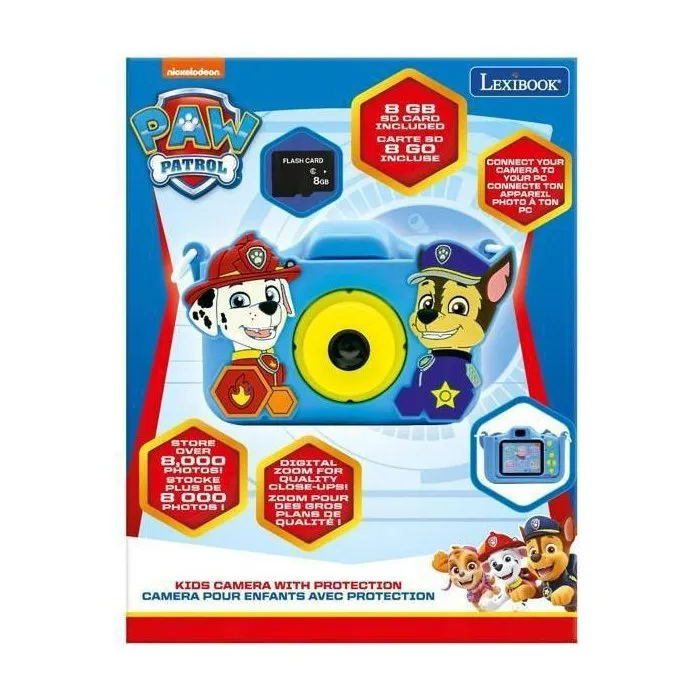 Lexibook AAAALY18846 Cámara infantil de la Patrulla Canina