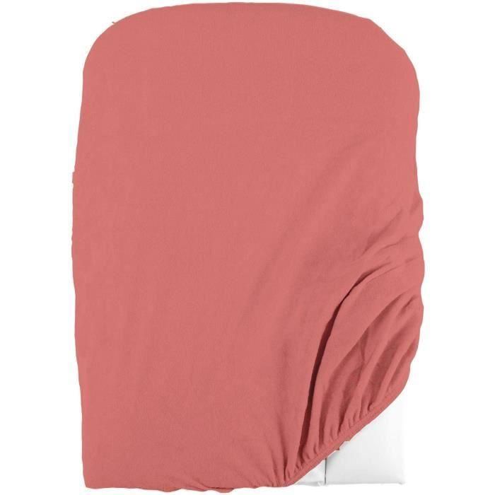 Domiva Juego de 2 fundas para cambiador - 50 x 75 cm - Esponja de polialgodón - Blanco/Terracota 2 Domiva Juego de 2 fundas para cambiador - 50 x 75 cm - Esponja de polialgodón - Blanco/Terracota 2