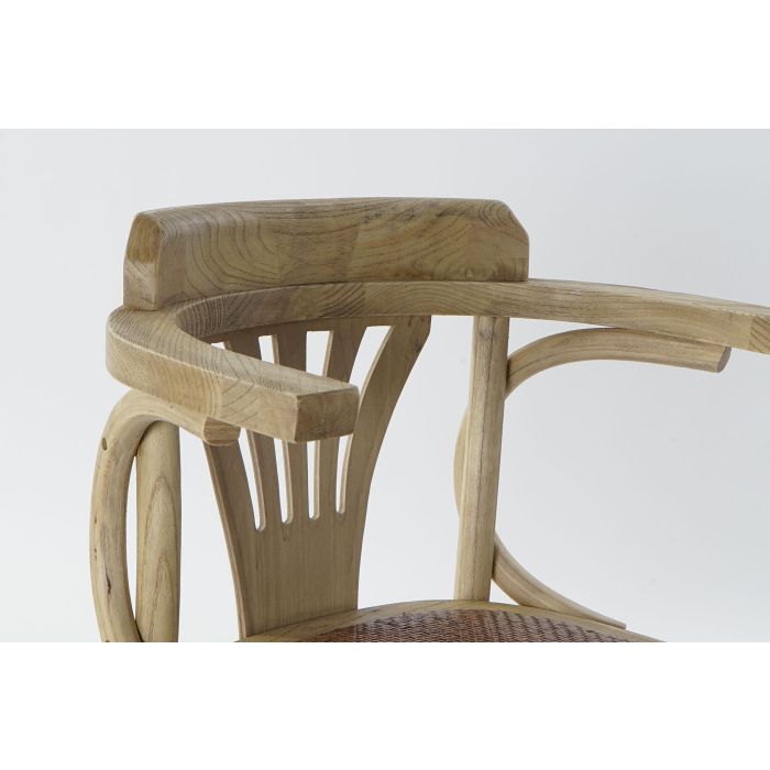 DKD Home Decor Silla Horeca Natural 46 x 78 x 57 cm (2 Unidades) Ratán Olmo 2