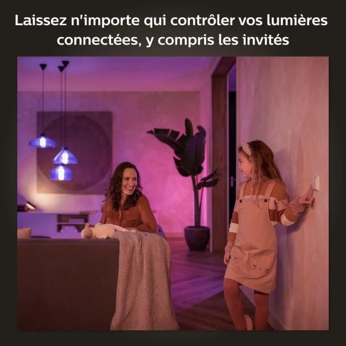Módulo de interruptor de pared de Philips Hue, 2, White Pack funciona con Alexa, Google Assistant y Apple HomeKit 3 Módulo de interruptor de pared de Philips Hue, 2, White Pack funciona con Alexa, Google Assistant y Apple HomeKit 3