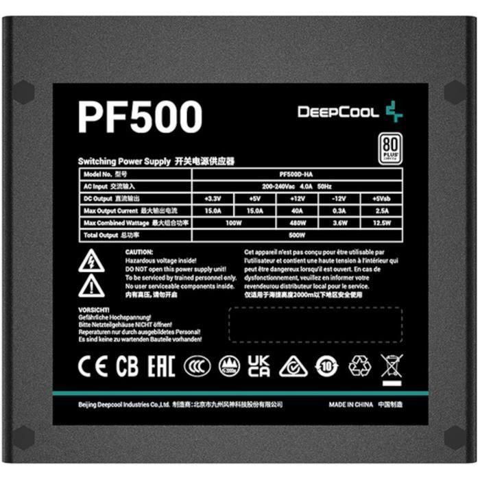 DEEPCOOL PF500 (80+ Blanco) - Fuente de alimentación para PC - 500W 4