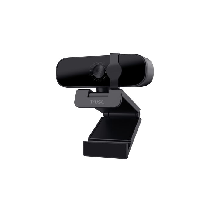 Trust Webcam Tanor Full HD 1080p 30fps con Micrófono, USB, Negro