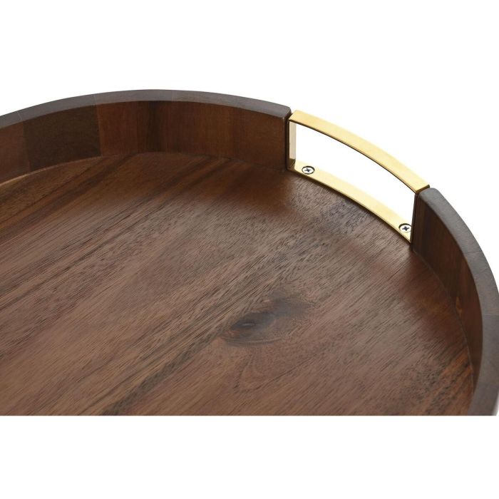 Bandeja Basicos DKD Home Decor Natural Dorado 35.5 x 5 x 35.5 cm 2 Bandeja Basicos DKD Home Decor Natural Dorado 35.5 x 5 x 35.5 cm 2