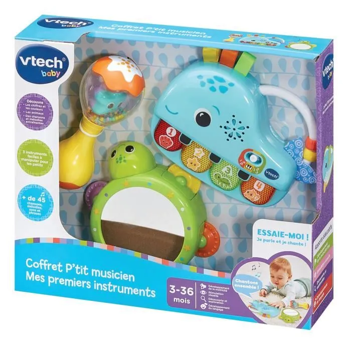Vtech Baby VTE3417765670053 Caja Pequeño Músico Mis Primeros Instrumentos 3