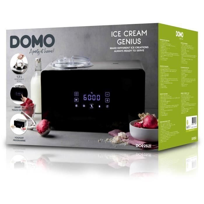 Heladera - DOMO - DO9252I - 1,5 litros - 150 W - Pantalla táctil inteligente 5