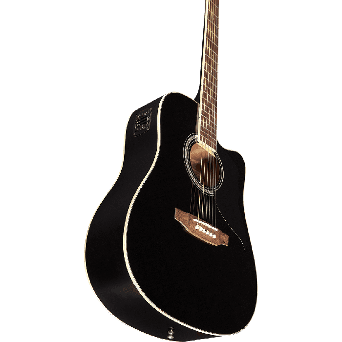 Guitarra Acústica Dreadnought Ranger 6 A/E Cutaway - Negra 3 Guitarra Acústica Dreadnought Ranger 6 A/E Cutaway - Negra 3