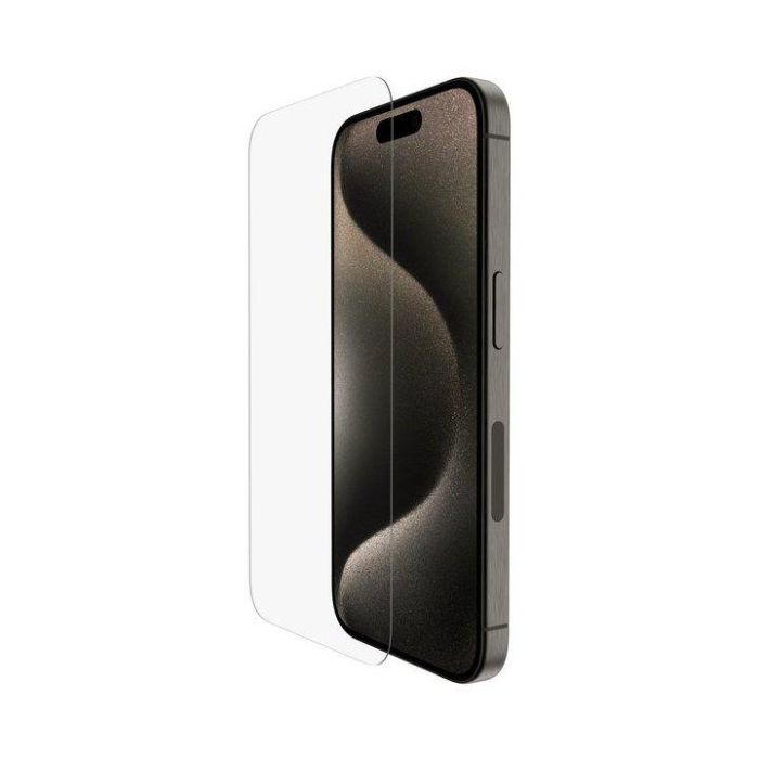 Belkin Protector Pantalla OVA157HQ para iPhone 16 Pro UltraGlass2 Dureza 9H Resistente a Impactos y Rayones Antibacteriano Transparente 1