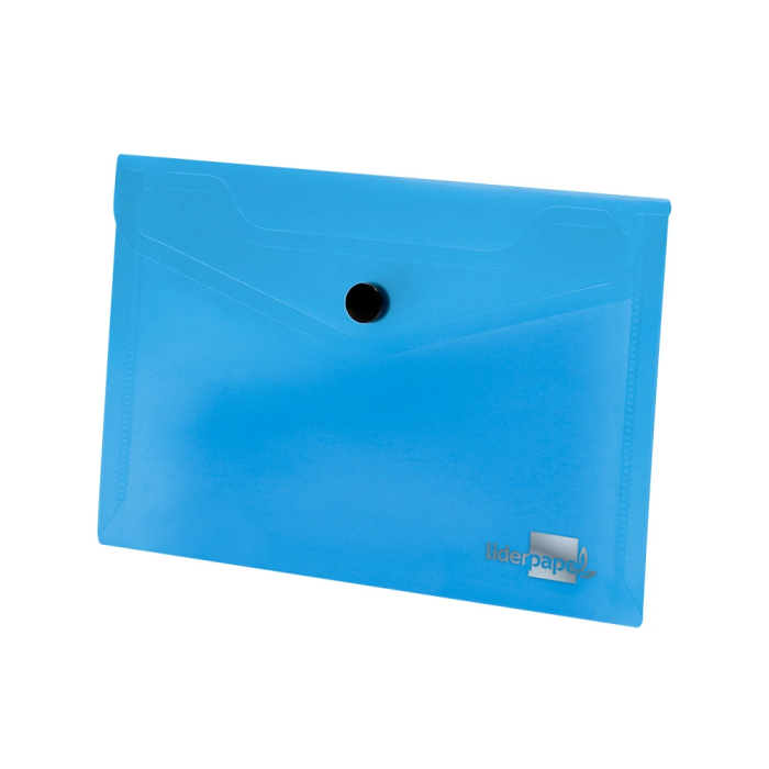 Liderpapel 44232 Carpeta Dossier Polipropileno DIN A6 Azul Translucido 2