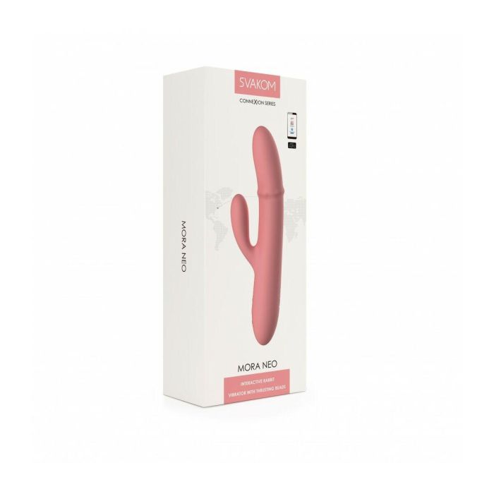 Vibrador Doble Estimulación Svakom Rosa Melocotón 16 Vibrador Doble Estimulación Svakom Rosa Melocotón 16