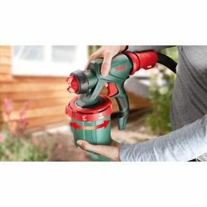 Bosch PFS 3000-2 Pistola de Pintura Eléctrica 650W para Paredes, Barniz, Lacas y Manchas, Depósito 1L, Manguera 2m 10