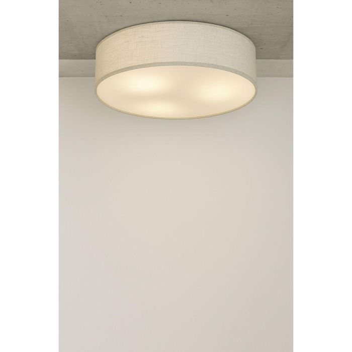 DKD Home Decor Lámpara de Techo Plafón Cuadrado Urban, Color Crudo, 40x40x15 cm, compatible E27 50W, Fabricado en Lino y Poliéster 0 DKD Home Decor Lámpara de Techo Plafón Cuadrado Urban, Color Crudo, 40x40x15 cm, compatible E27 50W, Fabricado en Lino y Poliéster 0