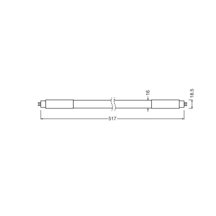 [LVE-4058075823655] Tubo LED T5 Ledvance G5 7W 770Lm 3000K 190º IP20 - Blanco Cálido 2