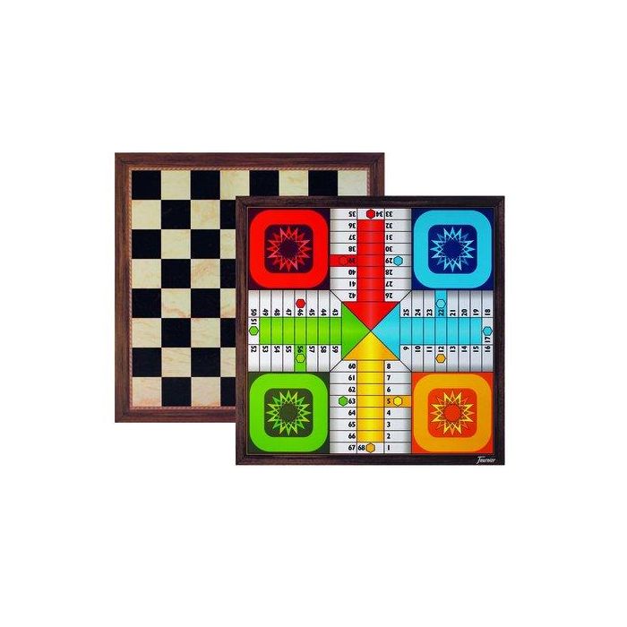 Tablero Parchis 4 Ajedrez De 40 Cmts