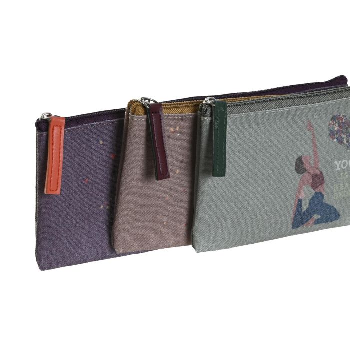 Estuche Moderno DKD Home Decor Burdeos Verde 1 x 9.5 x 22.5 cm (3 Unidades) 1 Estuche Moderno DKD Home Decor Burdeos Verde 1 x 9.5 x 22.5 cm (3 Unidades) 1