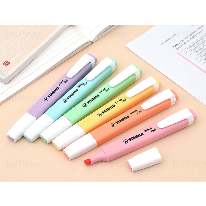 Stabilo Marcador Fluorescente Swing Cool Pastel Edición Limitada, Blíster 6 Unidades 5