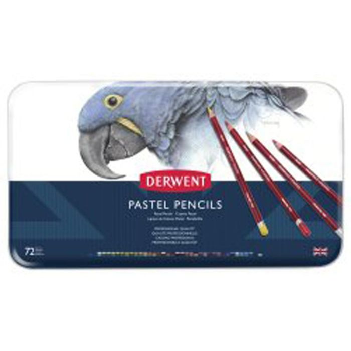 Lapices De Colores Derwent Pastel Caja Metalica 72 Unidades Colores Surtidos 1