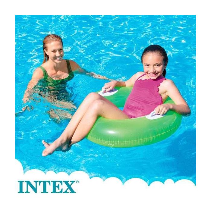 Intex Flotador Rueda Neón Hinchable PVC 76 cm con Asas para Niños +8 Años - Modelos Surtidos 8