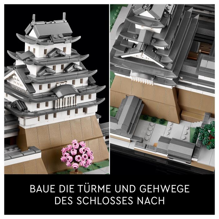 Lego Architecture 21060 Kit de Construcción del Modelo del Castillo Himeji para Adultos Fanáticos de la Cultura Japonesa