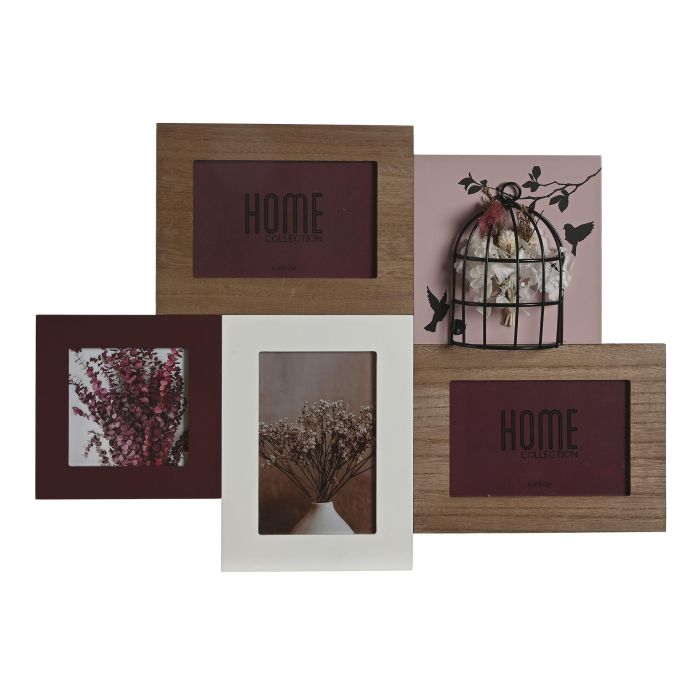 DKD Home Decor Fall Shabby Marco Multifoto Marron Granate 4 fotos 49 x 34 x 5 cm (2 Unidades) 0 DKD Home Decor Fall Shabby Marco Multifoto Marron Granate 4 fotos 49 x 34 x 5 cm (2 Unidades) 0