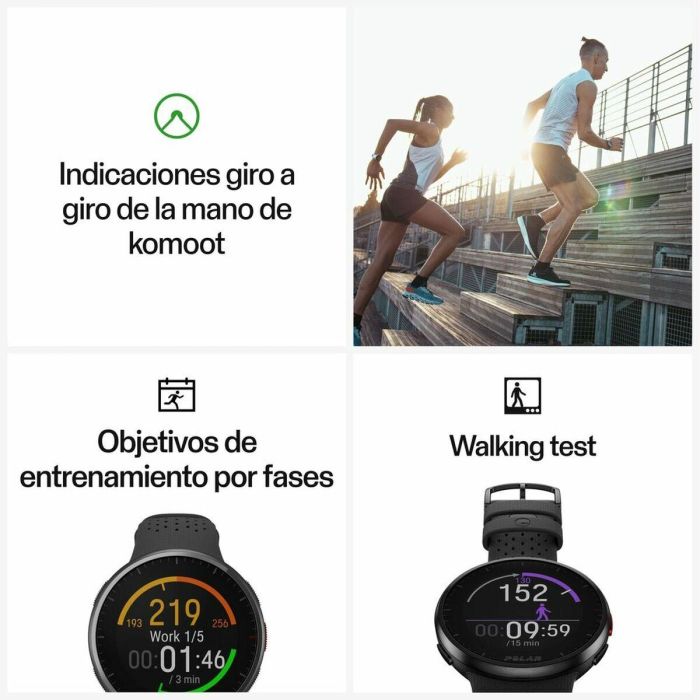 Smartwatch Polar Negro 1,2" 1