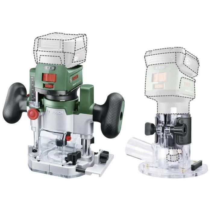 Recortadora Bosch AdvancedTrimRouter 18V-8 con base Router Plunge, sin batería 1 Recortadora Bosch AdvancedTrimRouter 18V-8 con base Router Plunge, sin batería 1