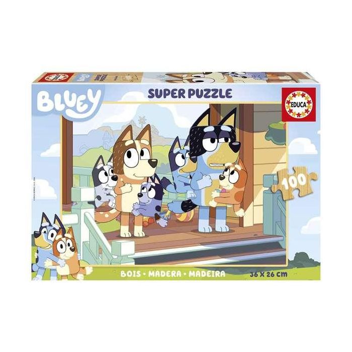 Puzzle 100 bluey (madera) 1 Puzzle 100 bluey (madera) 1