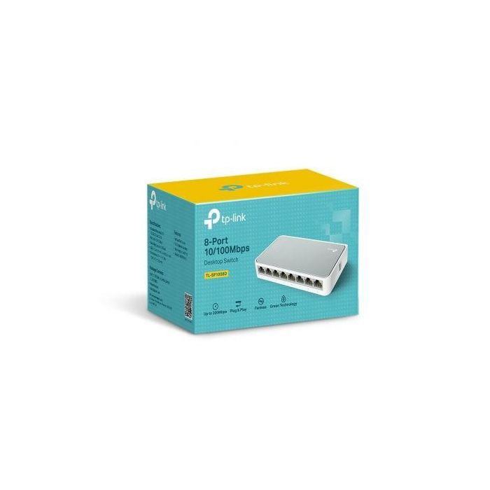 TP-Link TL-SF1008D No administrado Fast Ethernet (10/100) Blanco 2 TP-Link TL-SF1008D No administrado Fast Ethernet (10/100) Blanco 2