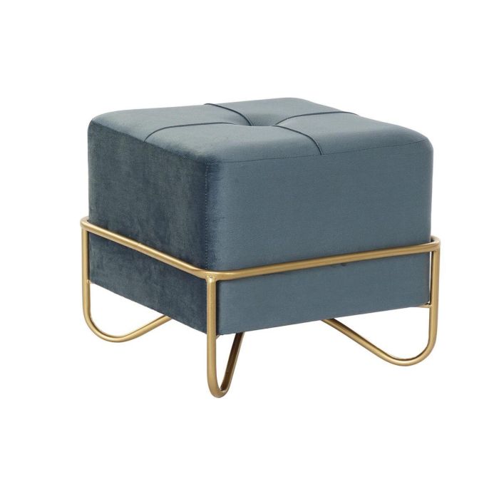 Banqueta DKD Home Decor 8424001850921 Azul Multicolor Dorado Espuma Metal Madera MDF 42 x 42 x 38 cm Banqueta DKD Home Decor 8424001850921 Azul Multicolor Dorado Espuma Metal Madera MDF 42 x 42 x 38 cm