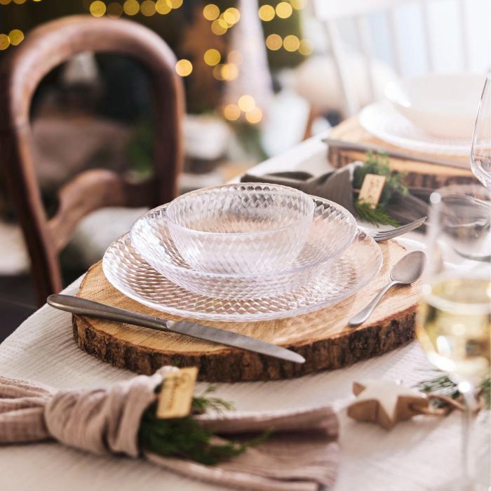 Luminarc Vajilla Pampille Clear Vidrio Transparente 18 Piezas - 6 Personas 3