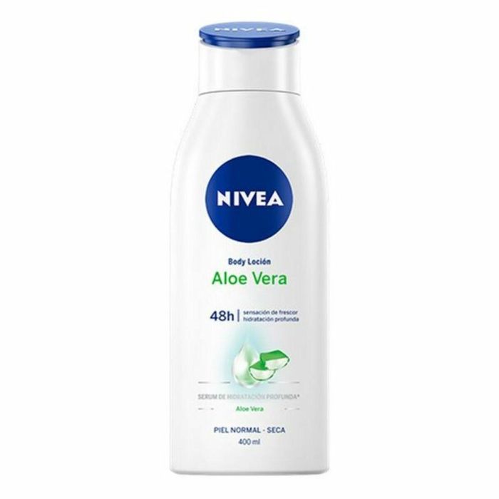 Nivea Loción Corporal Hidratante con Aloe Vera para Piel Normal a Seca, Nutrición y Suavidad, 48 Horas de Hidratación, 400 ml Nivea Loción Corporal Hidratante con Aloe Vera para Piel Normal a Seca, Nutrición y Suavidad, 48 Horas de Hidratación, 400 ml