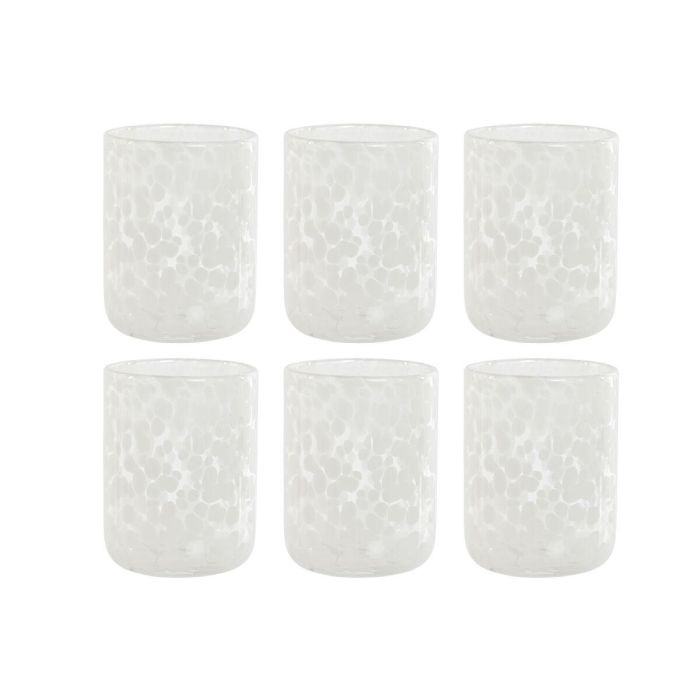 Vaso Basicos DKD Home Decor Blanco 8.3 x 10.5 x 8.3 cm Set de 6