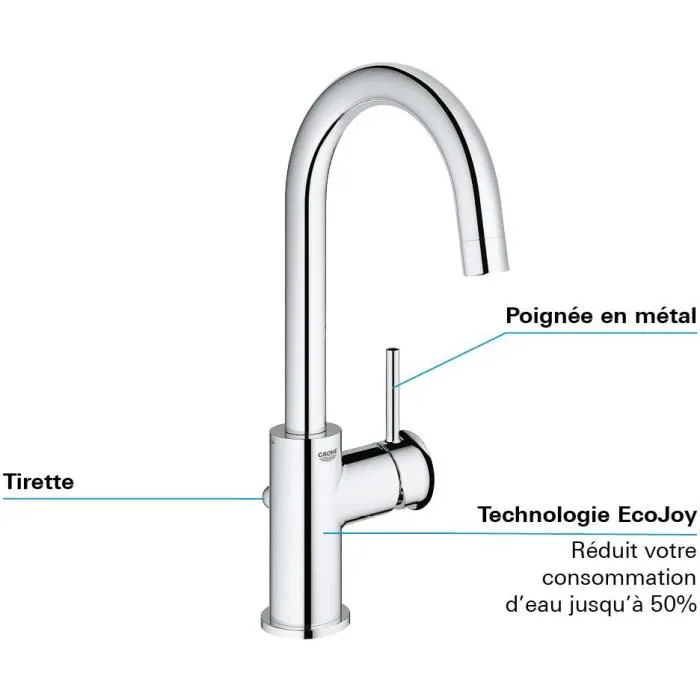Grohe Mezclador Monomando de Lavabo Tamaño L 3 Grohe Mezclador Monomando de Lavabo Tamaño L 3