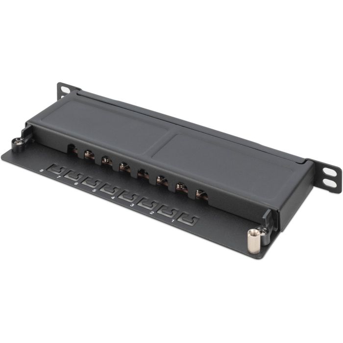 DIGITUS Cat.6A Slim Patch Panel. gesch..8-Port. 0.5 HE. 10 7 DIGITUS Cat.6A Slim Patch Panel. gesch..8-Port. 0.5 HE. 10 7