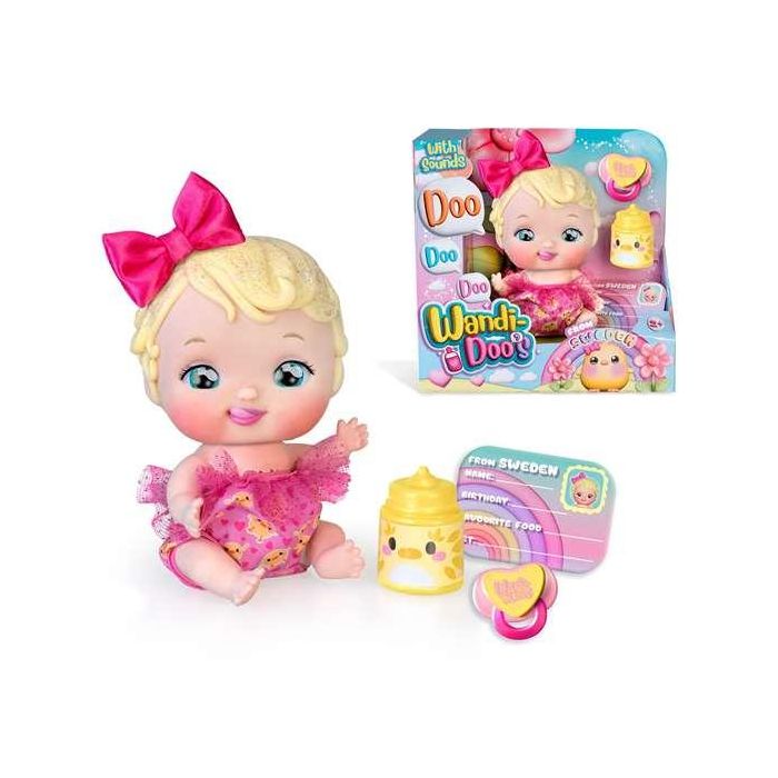 Muñeco wandi-doo caucasican 20 cm ¡habla mediante el lenguaje universal de los bebes! incluye biberón y chupete 1 Muñeco wandi-doo caucasican 20 cm ¡habla mediante el lenguaje universal de los bebes! incluye biberón y chupete 1