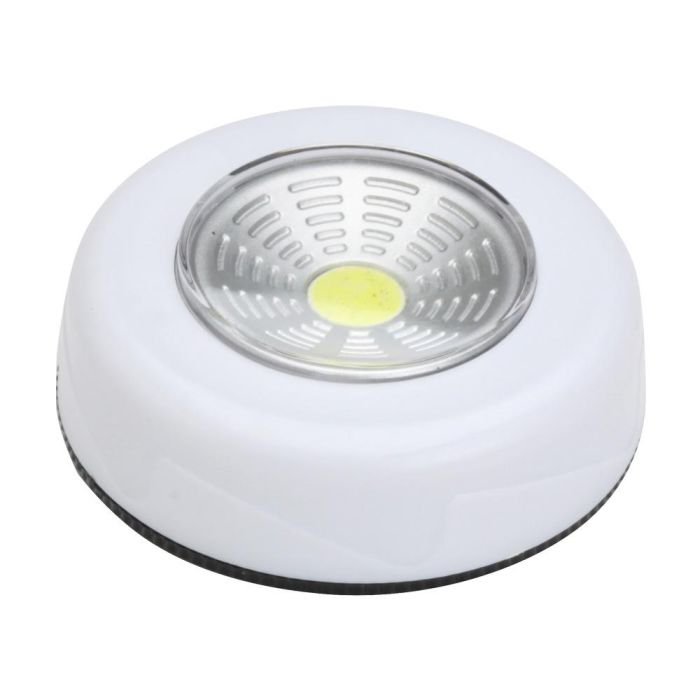 Je cherche une Idee Lámpara LED COB a Presión Blanca sin Cables con Adhesivo, Fácil Instalación, 7 cm 1