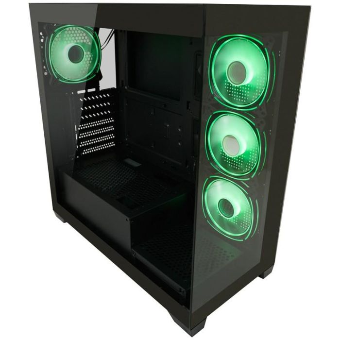 LC-Power LC-715B-ON Midi Tower ATX/microATX/Mini-ITX Negro Cristal Templado para Gaming 12