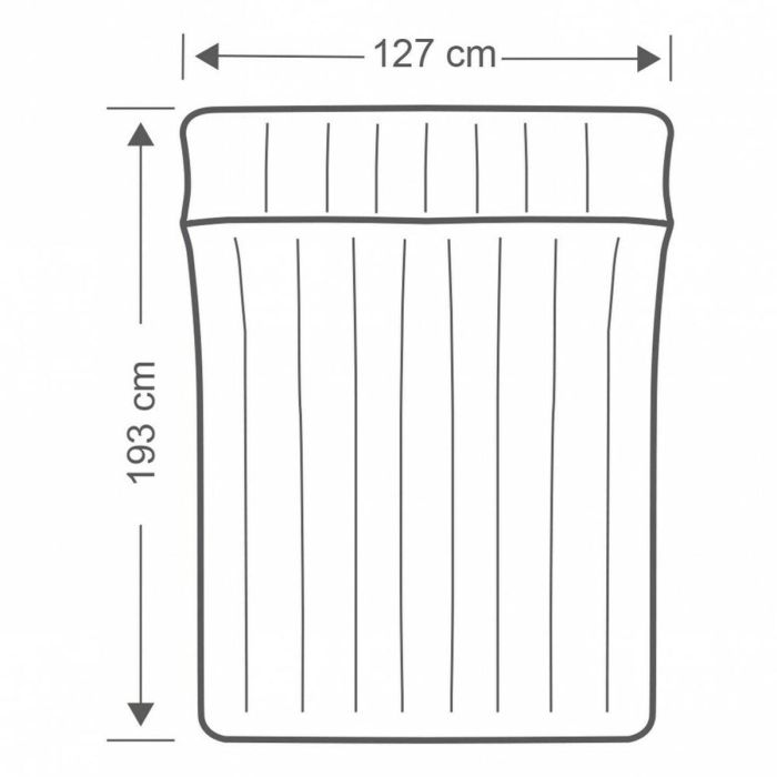 Colchón Hinchable Intex 127 x 24 x 193 cm (3 Unidades) 1