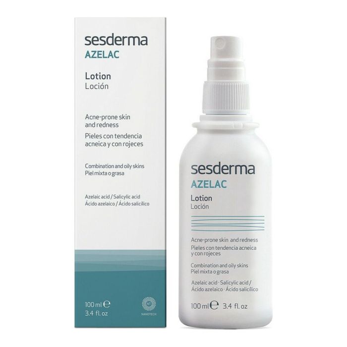 Sesderma Azelac Loción Spray Piel Grasa Acneica - Tratamiento Facial y Corporal Granitos, Foliculitis, Matificante 100 ml 3 Sesderma Azelac Loción Spray Piel Grasa Acneica - Tratamiento Facial y Corporal Granitos, Foliculitis, Matificante 100 ml 3