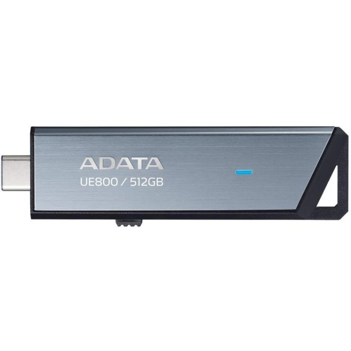 ADATA UE800 512 GB USB-C 3.2 (10 Gbit/s) Aluminio Cepillado Plata 0 ADATA UE800 512 GB USB-C 3.2 (10 Gbit/s) Aluminio Cepillado Plata 0