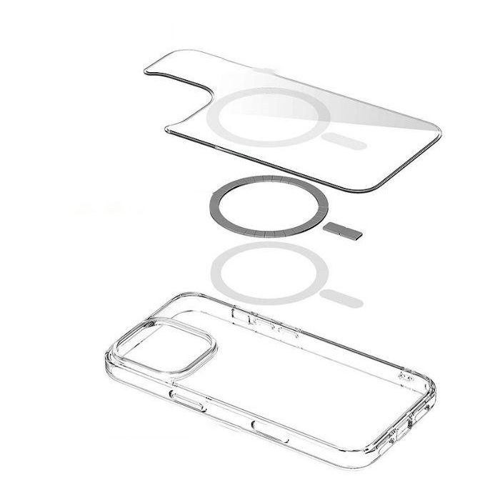 eSTUFF Funda Híbrida Magnética INFINITE OSLO para iPhone 16 Pro - Transparente - 86% Plástico Reciclado 8