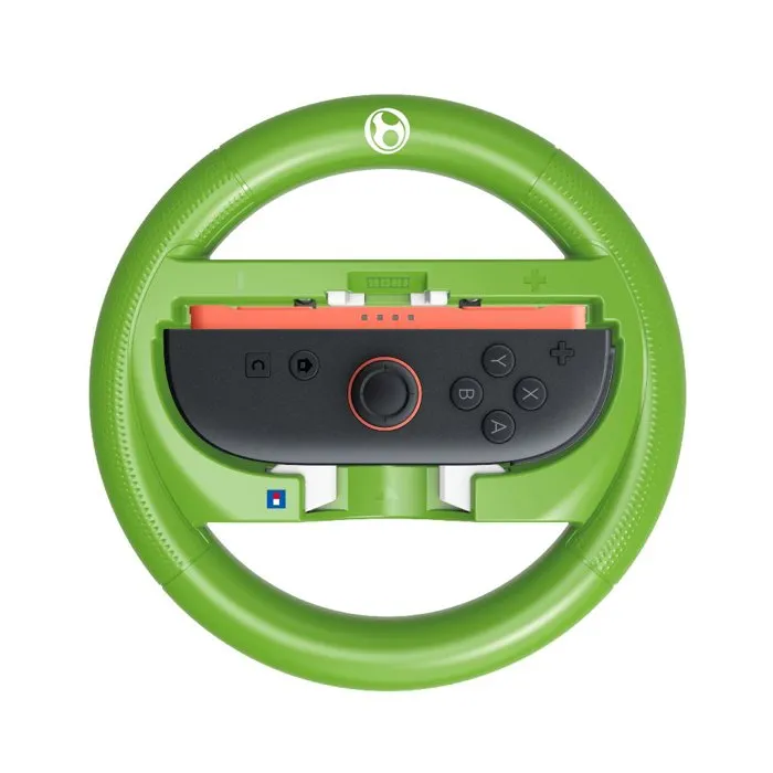 HORI Volante de Carreras HOR4961818041974 para Nintendo Switch, Mario Kart, Joy-Con Patrón Yoshi Verde