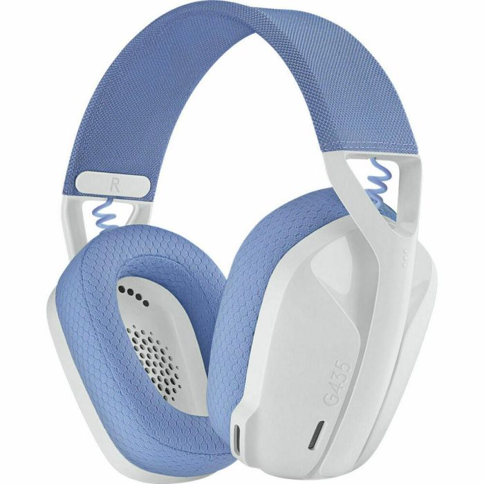 Logitech -G435 LIGHTSPEED Wireless Gaming Headset - BLANCO - Bluetooth liviano con micrófono incorporado para Dolby Atmos, PC, PS4, PS5, Mobile 1