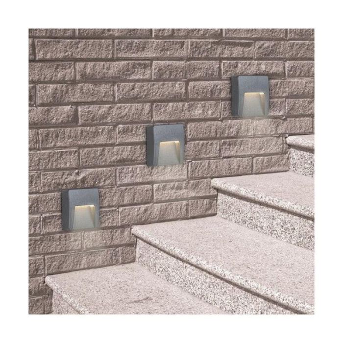 RABALUX RAB-8893 Aplique Exterior Trento LED 3W 100Lm IP65 Blanco Cuadrado 120x120mm 4000K Luz Blanca Natural 7